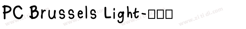 PC Brussels Light字体转换
